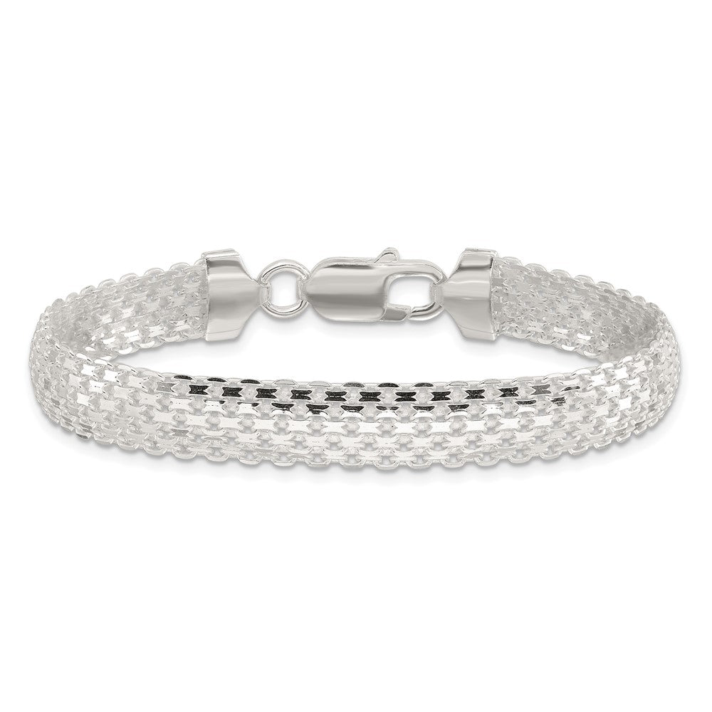 Sterling Silver Polished 8.5mm Bismark 7in Bracelet QG6410-7