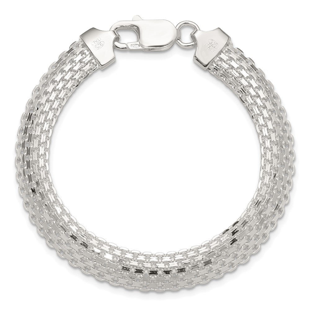 Sterling Silver Polished 8.5mm Bismark 7in Bracelet QG6410-7