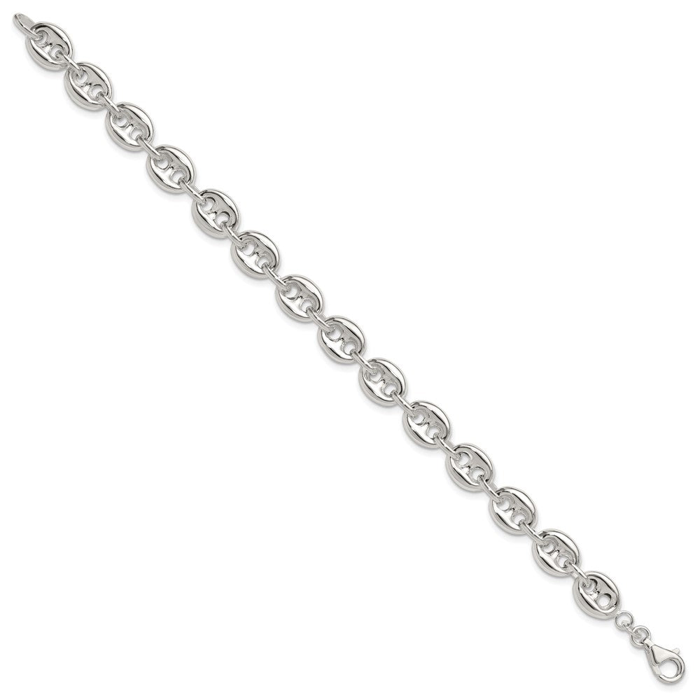 Sterling Silver Polished Fancy Link Bracelet QG6414-7.5