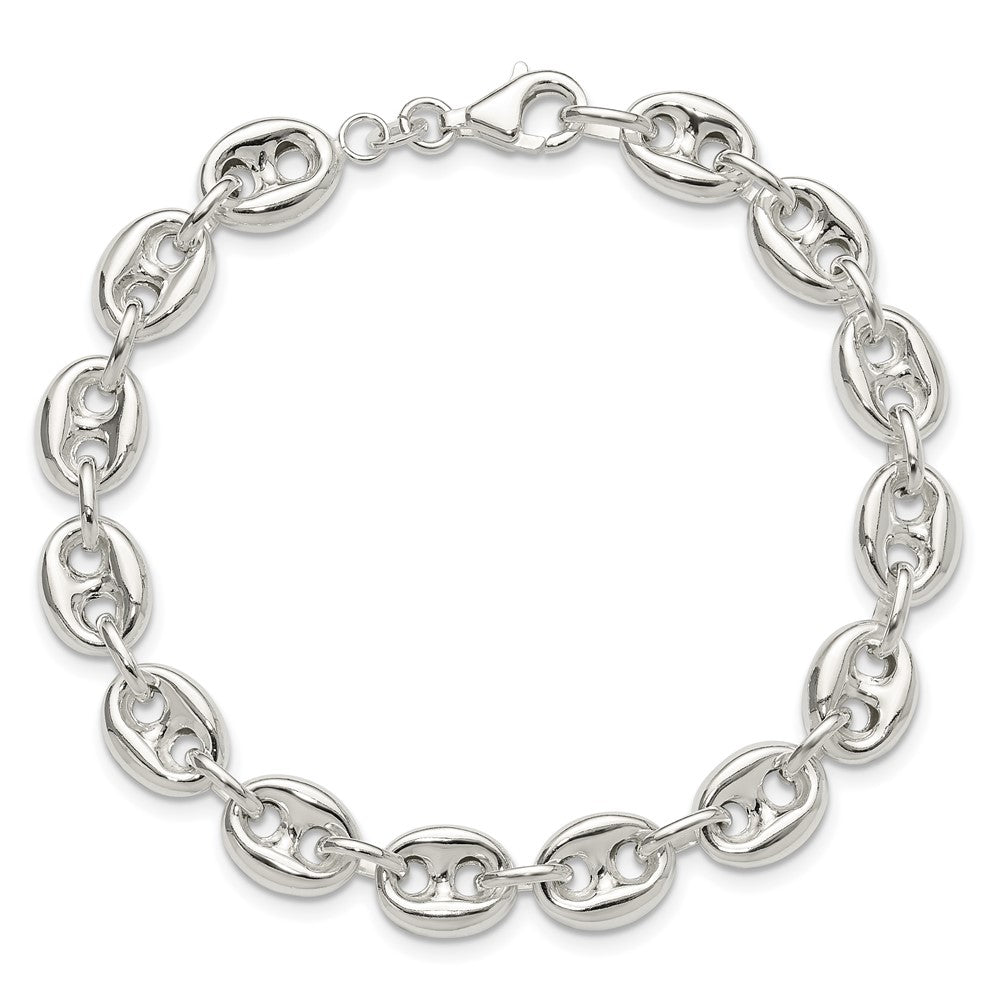 Sterling Silver Polished Fancy Link Bracelet QG6414-7.5