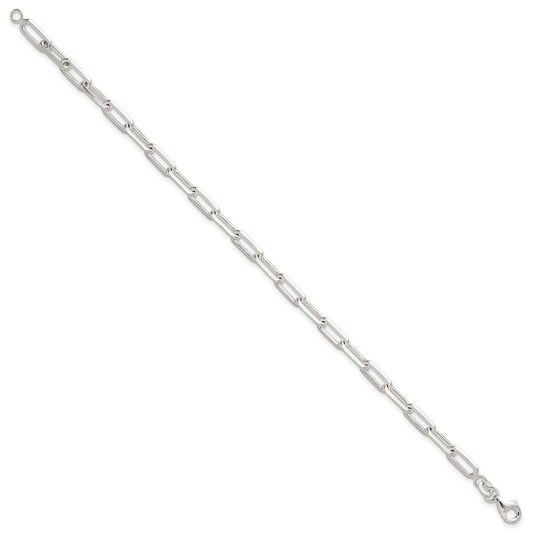 Sterling Silver Polished Paperclip 7.25in Bracelet QG6497-7.25