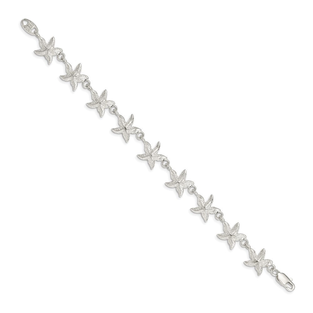 Sterling Silver Starfish Bracelet QG840-7