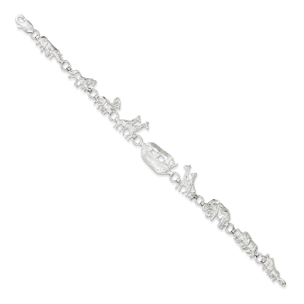 Sterling Silver Noah's Ark Bracelet QG894-7