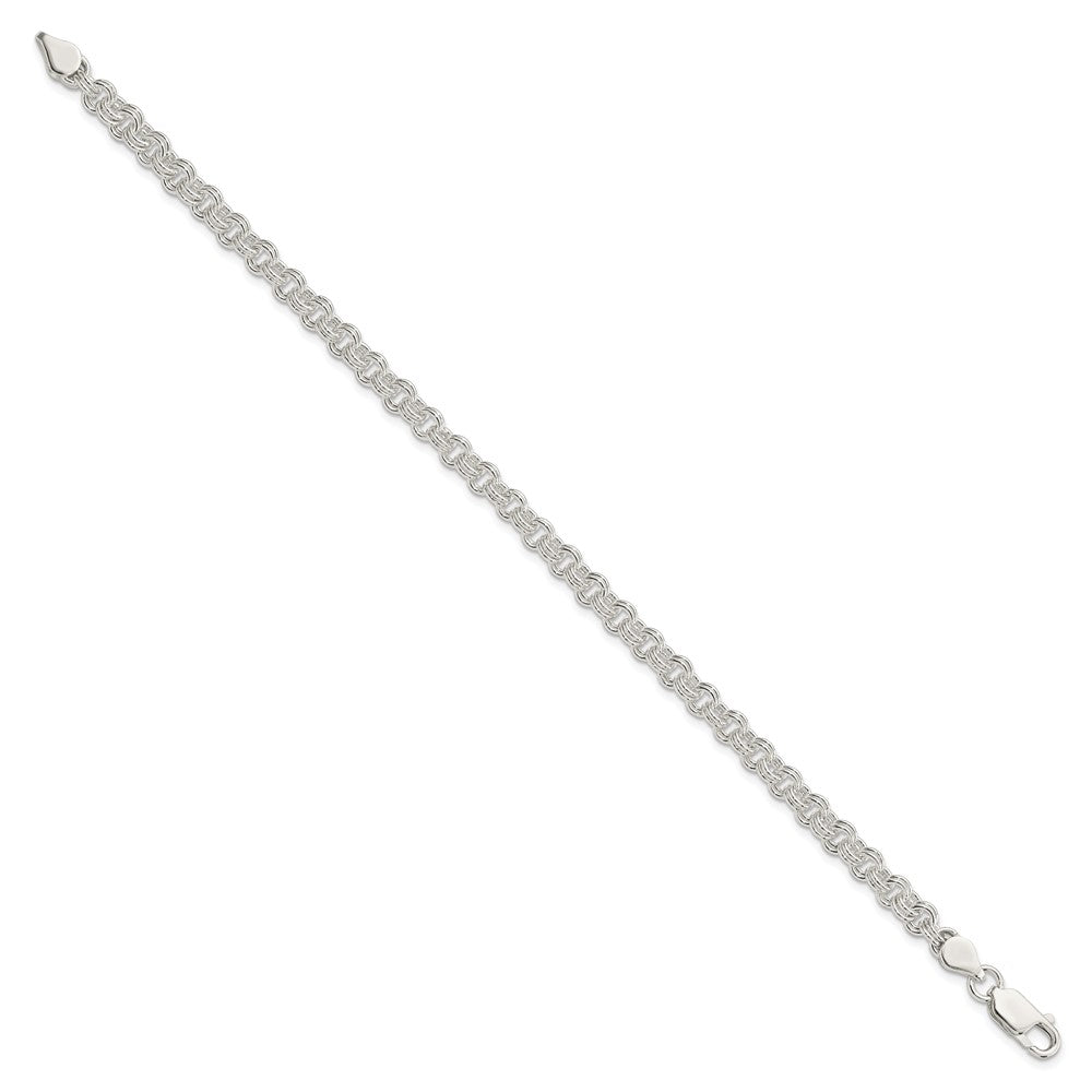 Sterling Silver 4.8mm Fancy Link Bracelet QH160-8.5