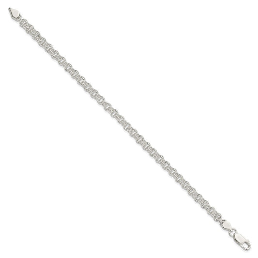 Sterling Silver 4.8mm Fancy Link Bracelet QH160-8.5