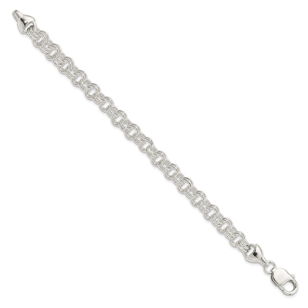 Sterling Silver 7.5inch Double Link Bracelet QH163-7.5