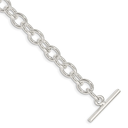 Sterling Silver 7.5inch Fancy Link Bracelet QH197-7.5