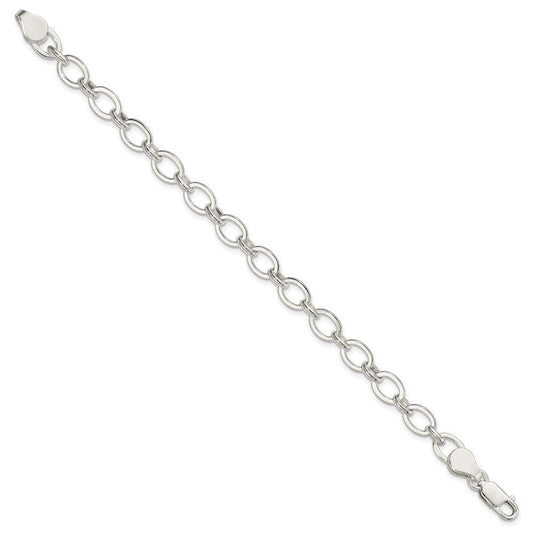 Sterling Silver 6.5inch Fancy Link Bracelet QH214-7.5