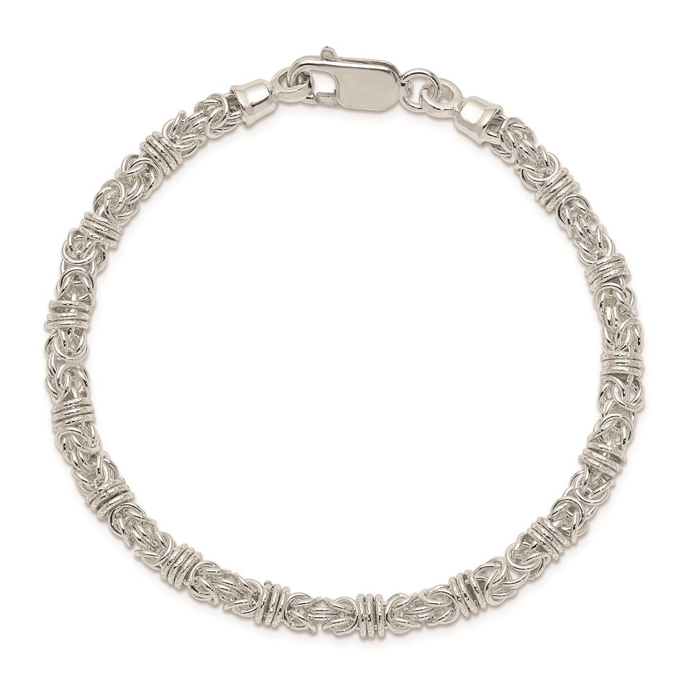 Sterling Silver 7.5inch Polished Fancy Link Bracelet QH223-7.5