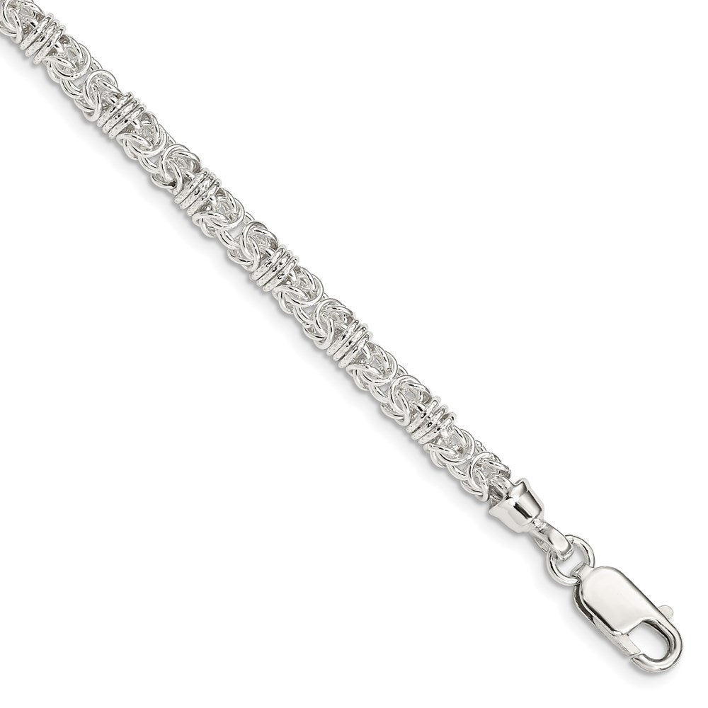 Sterling Silver 7.5inch Polished Fancy Link Bracelet QH223-7.5