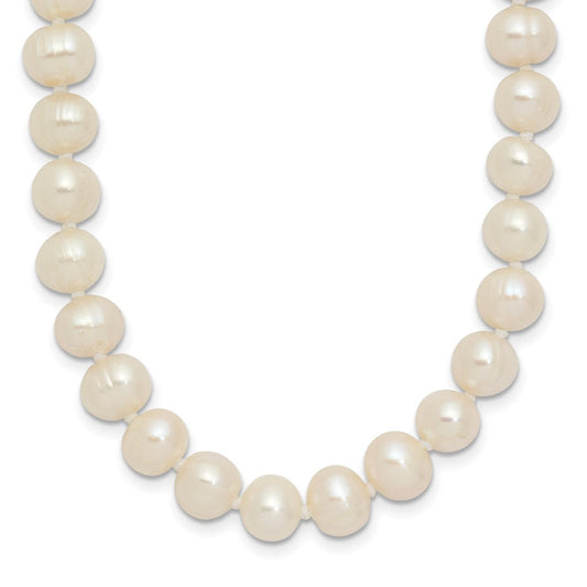 6-7mm White Semi-round Freshwater Cultured Pearl Endless 80 inch Necklace QH5202