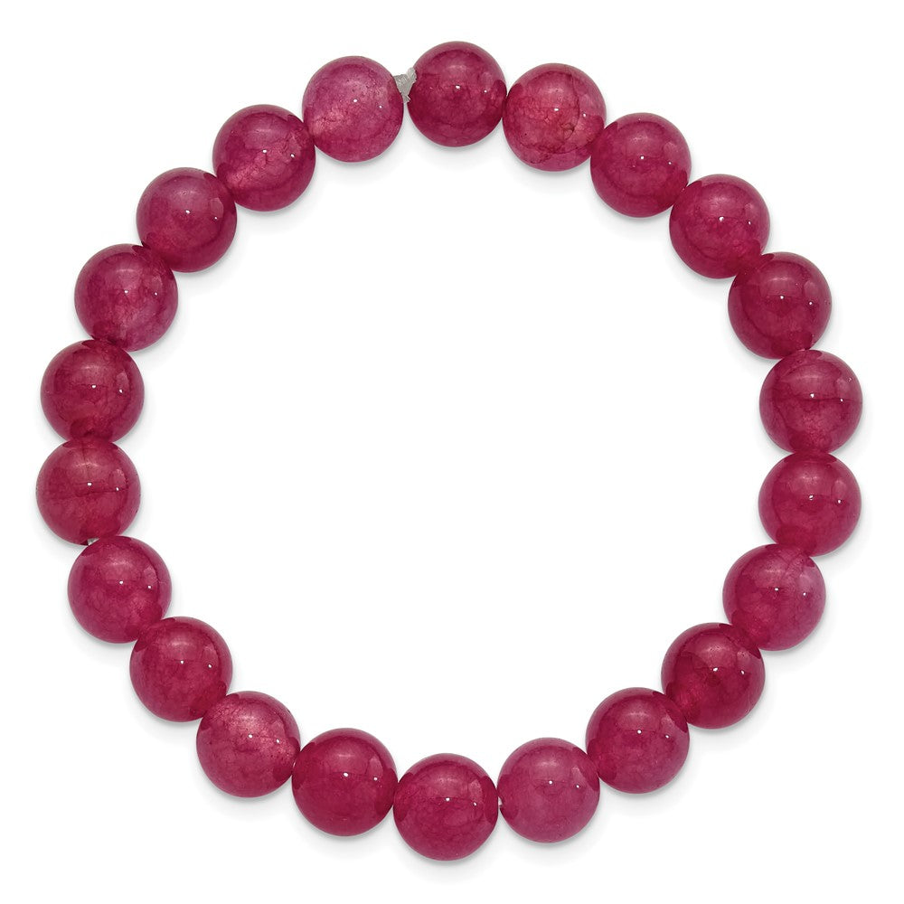 Strawberry Quartz 8.50mm Beaded Stretch Bracelet QH5727