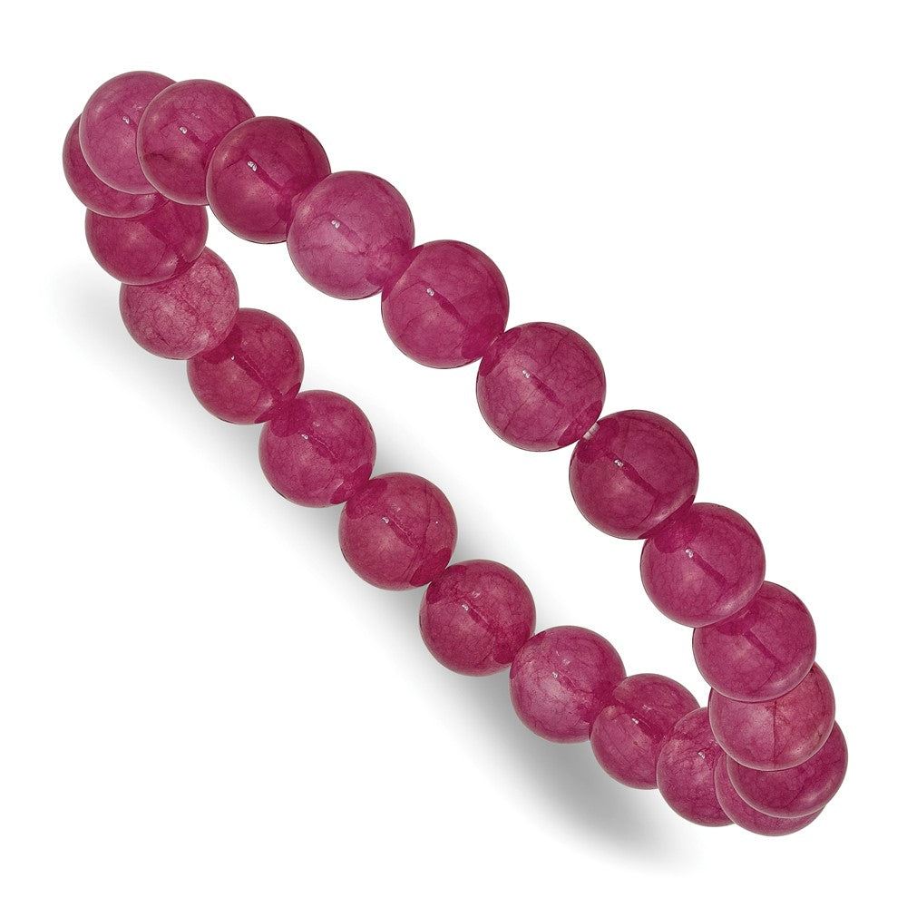 Strawberry Quartz 8.50mm Beaded Stretch Bracelet QH5727