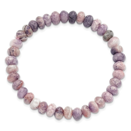 Charoite 7mm Beaded Stretch Bracelet QH5733
