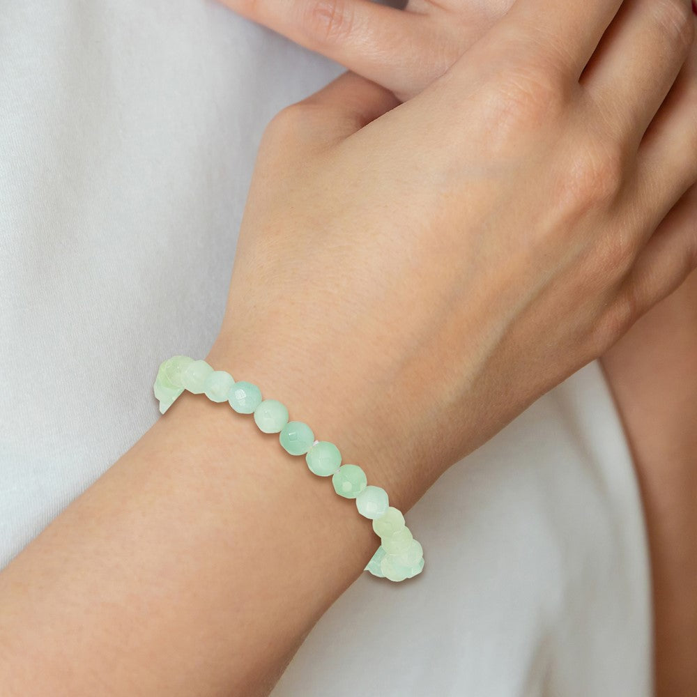 Amazonite 6mm Beaded Stretch Bracelet QH5741