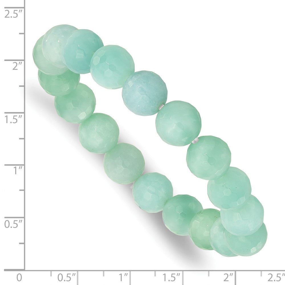 Amazonite 10mm Beaded Stretch Bracelet QH5742
