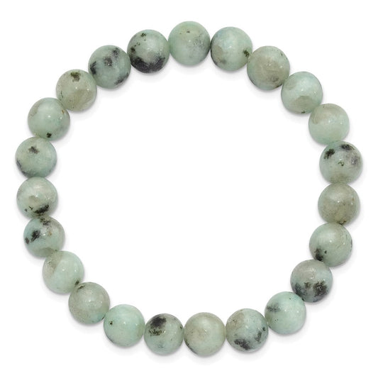 Kiwi Jasper 8.5mm Beaded Stretch Bracelet QH5752