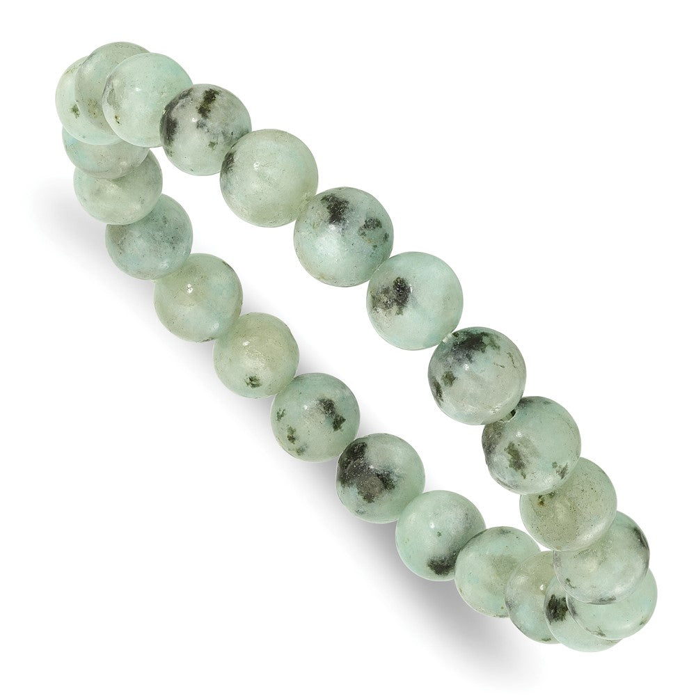 Kiwi Jasper 8.5mm Beaded Stretch Bracelet QH5752