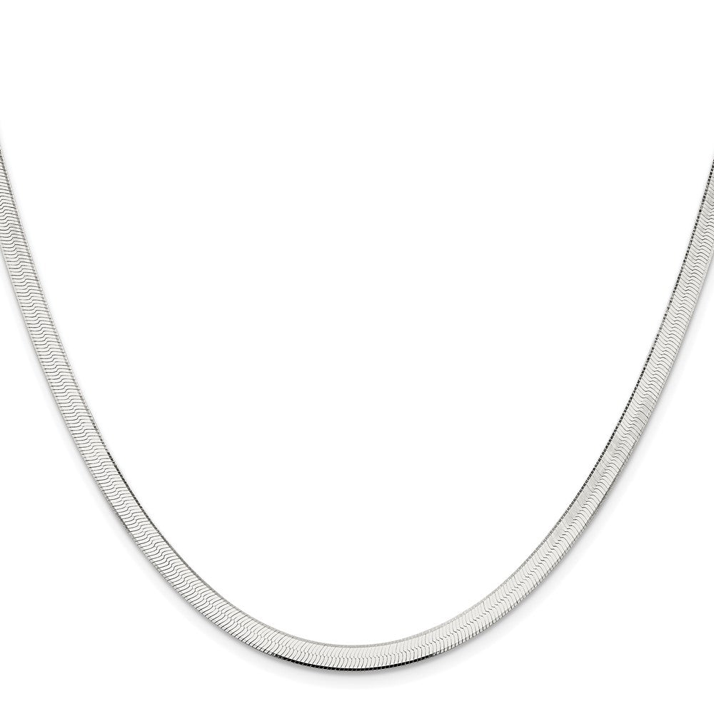 Sterling Silver Rhodium-plated 4.5mm Magic Herringbone ChainQHB050R