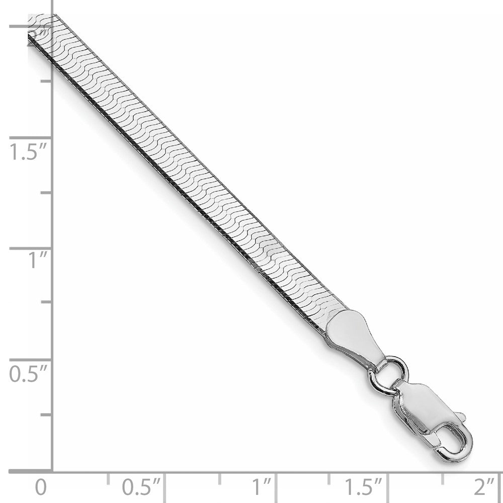 Sterling Silver Rhodium-plated 4.5mm Magic Herringbone Chain QHB050R-8