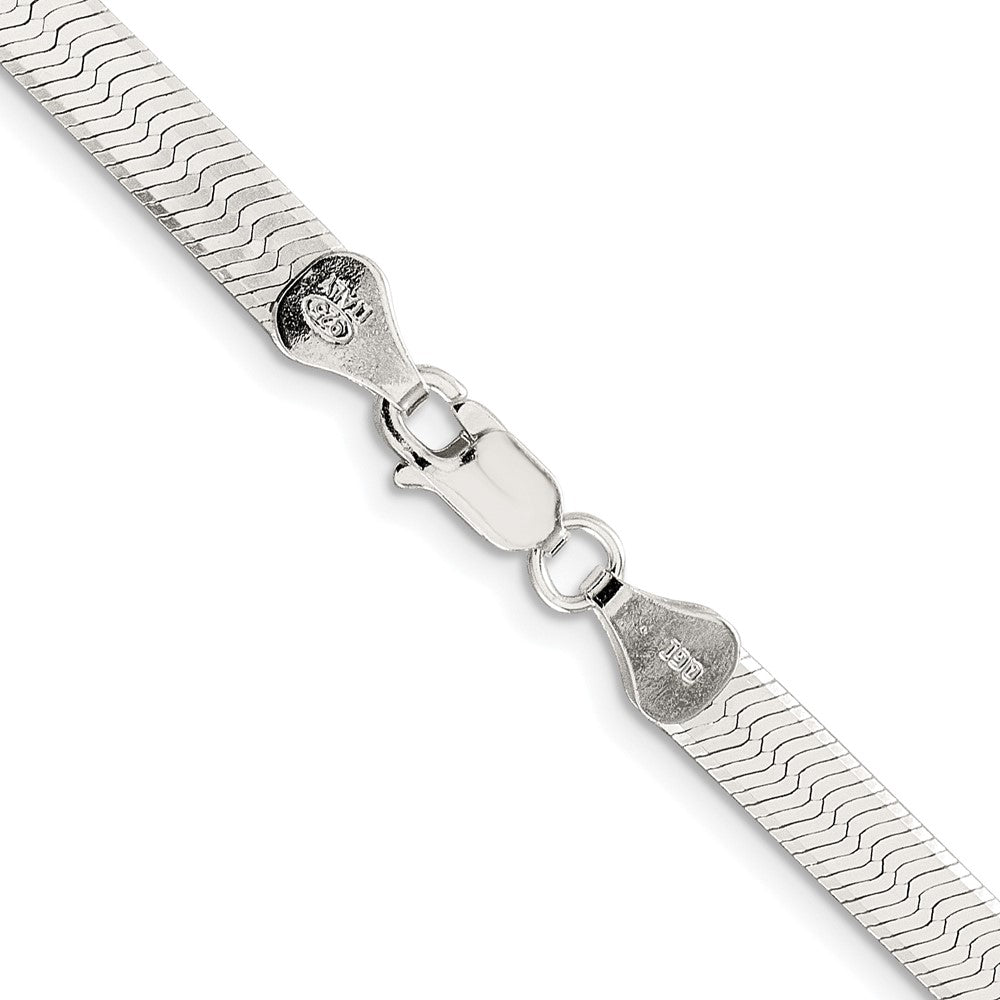 Sterling Silver Rhodium-plated 5.25mm Magic Herringbone ChainQHB060R