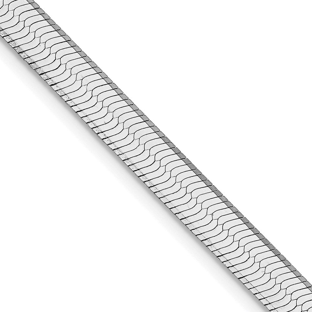 Sterling Silver Rhodium-plated 5.25mm Magic Herringbone ChainQHB060R