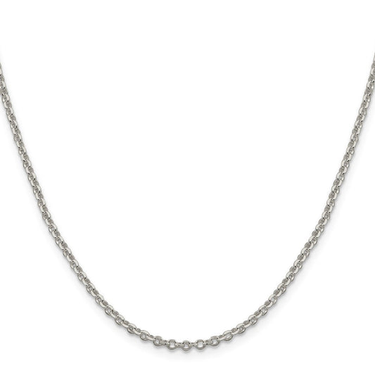 Sterling Silver 2.6mm Diamond-cut Cable ChainQHC045