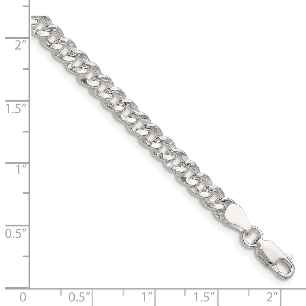 Sterling Silver 4.75mm Hammered Curb Chain QHCB120-8
