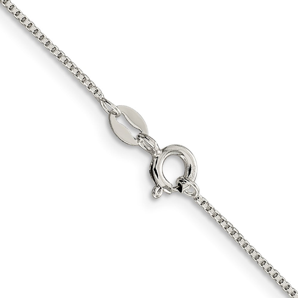 Sterling Silver 1mm Round Box ChainQHX019