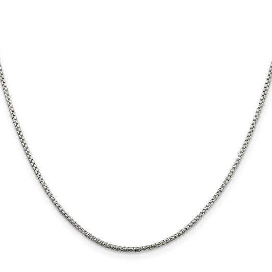 Sterling Silver 1.5mm Round Box ChainQHX028