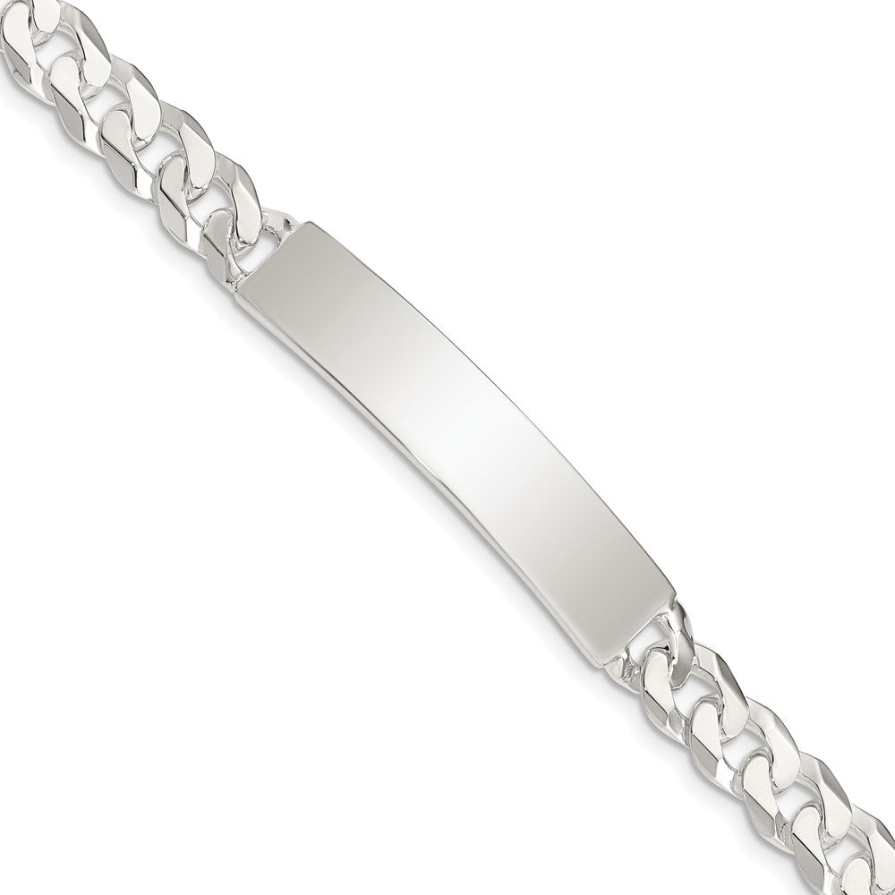 Sterling Silver Curb Link ID Bracelet QID199-7.5