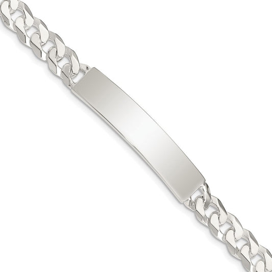 Sterling Silver Curb Link ID Bracelet QID199-7.5