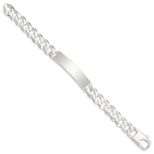 Sterling Silver Curb Link ID Bracelet QID201-7.5