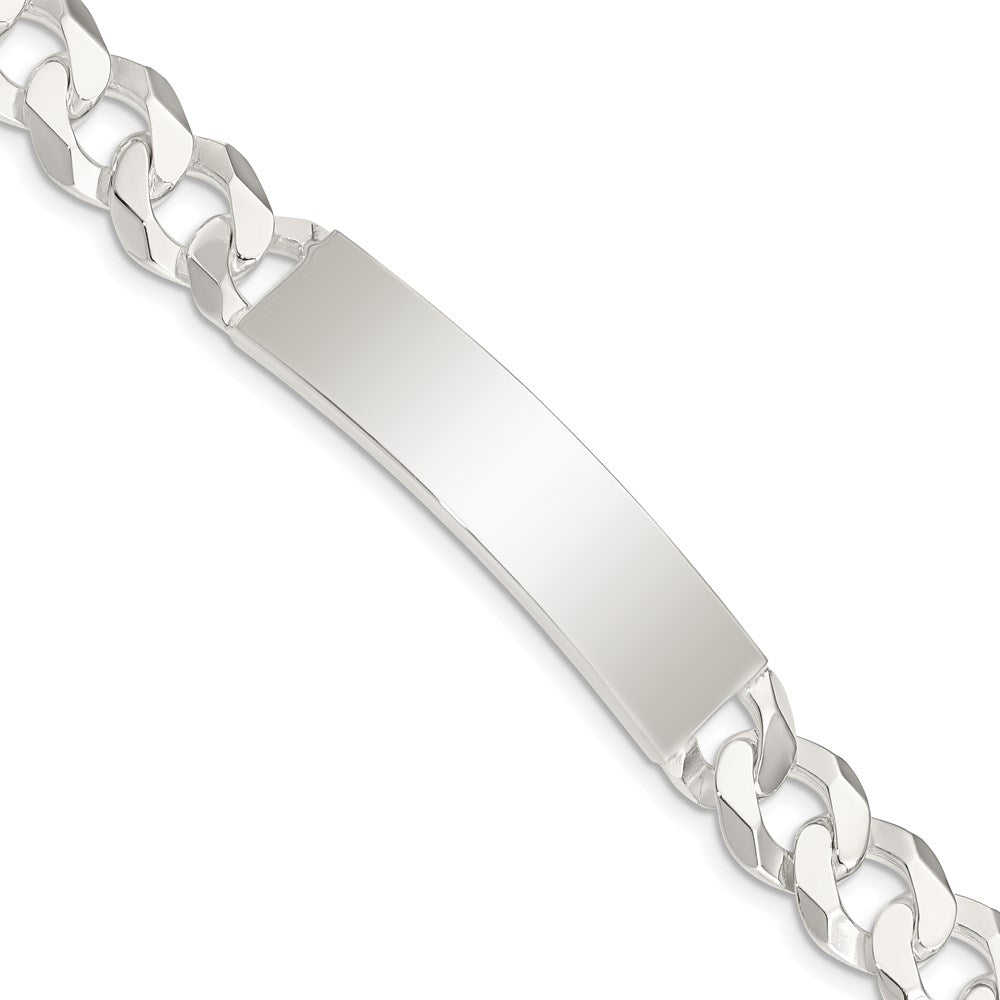 Sterling Silver Curb Link ID Bracelet QID201-7.5