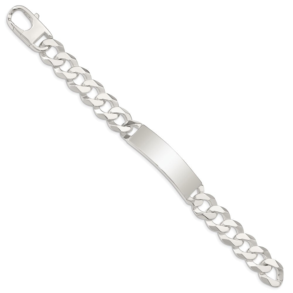 Sterling Silver Curb Link ID Bracelet QID202-7.5