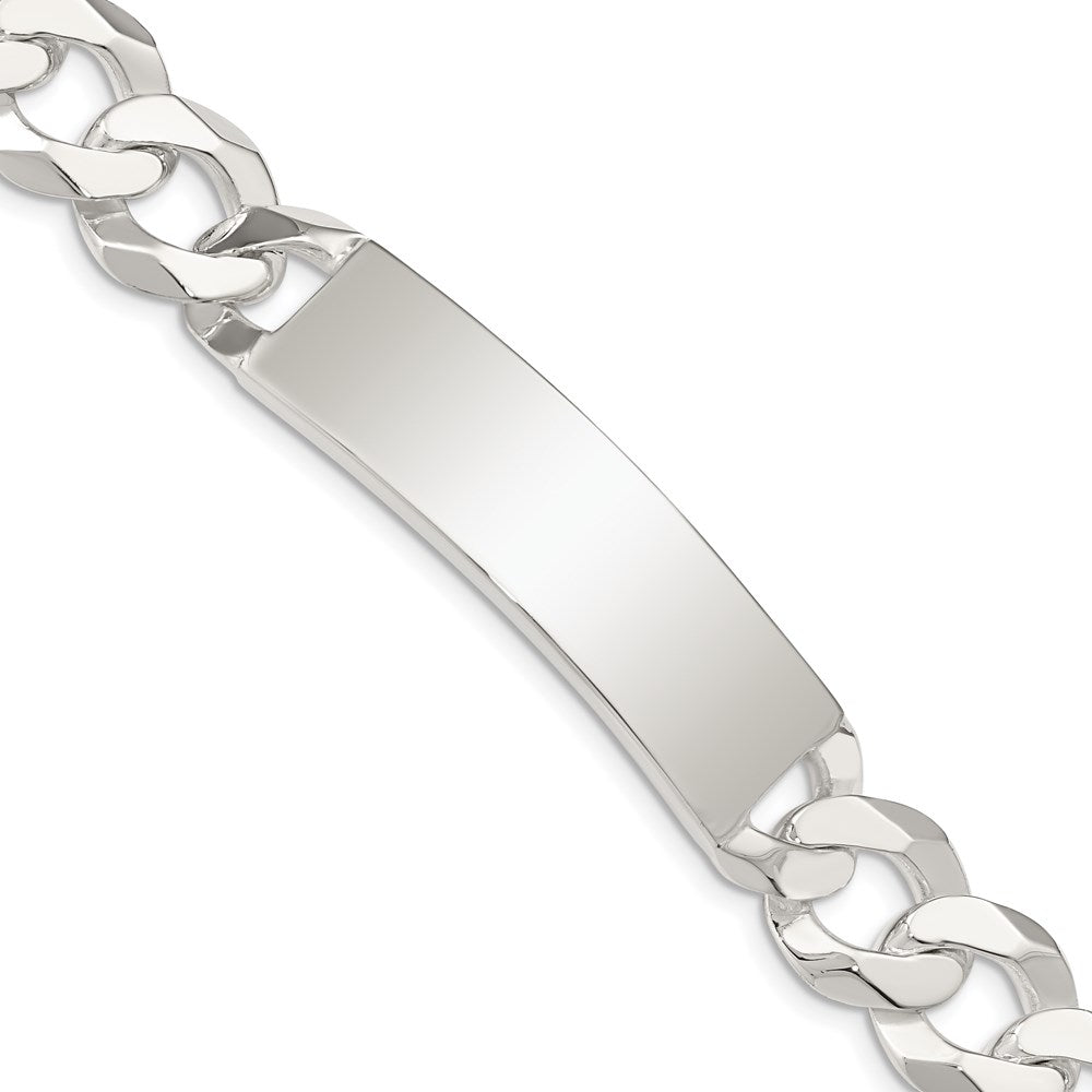 Sterling Silver Curb Link ID Bracelet QID202-7.5