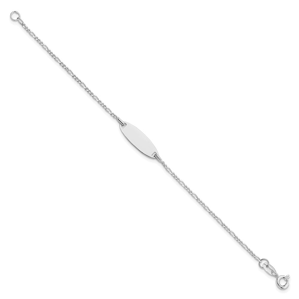 Sterling Silver Polished Childrens 6in ID Bracelet QID235-6