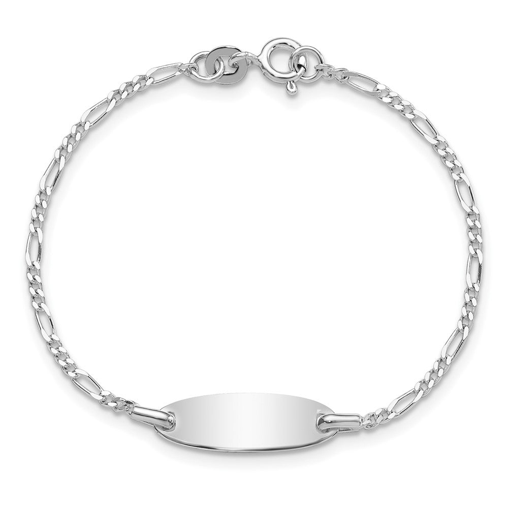 Sterling Silver Polished Childrens 6in ID Bracelet QID236-6