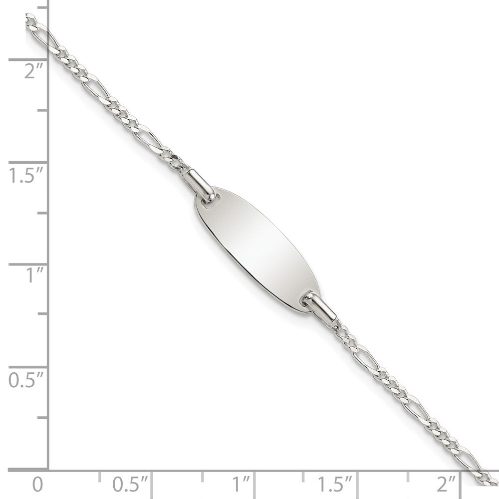 Sterling Silver Polished Childrens 6in ID Bracelet QID236-6