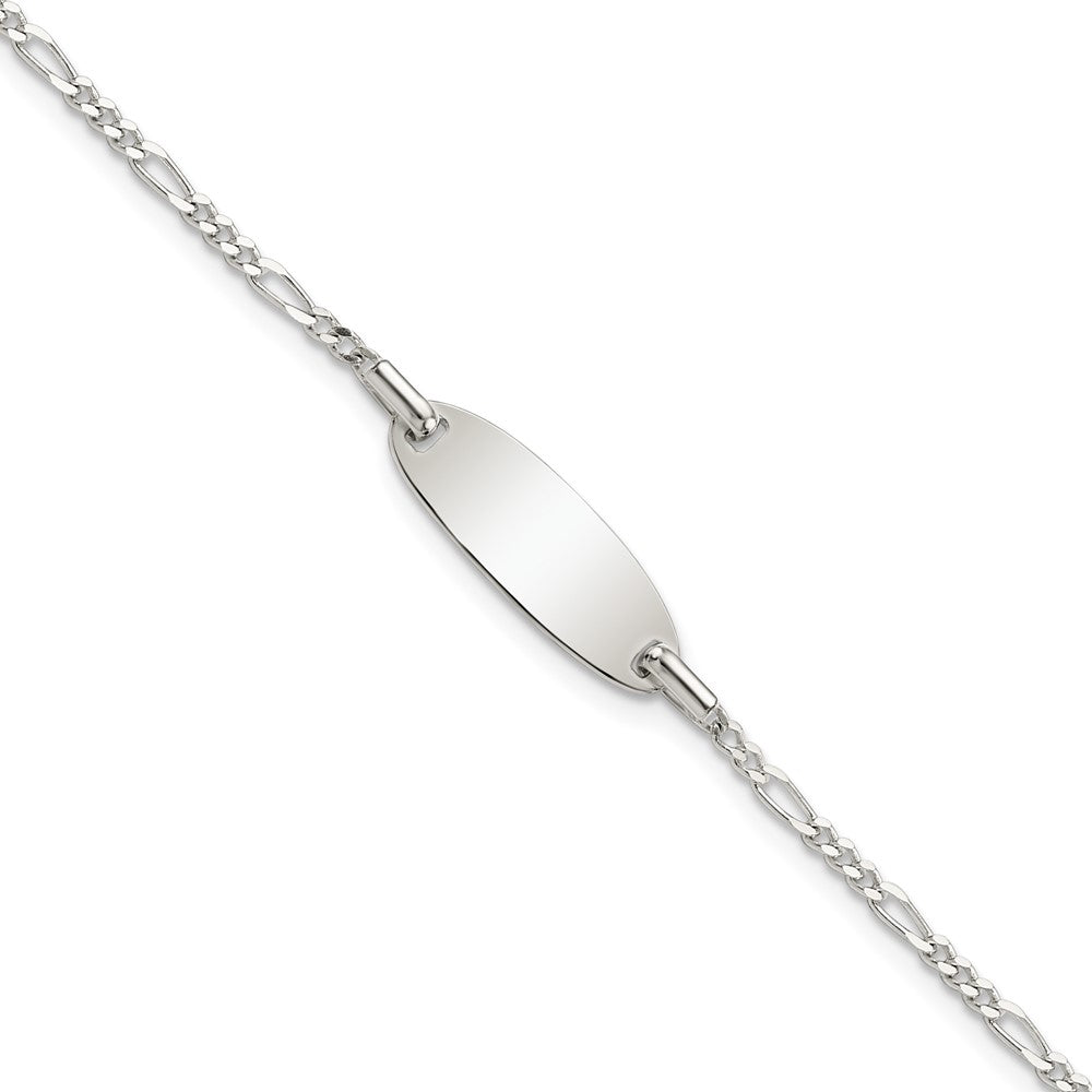 Sterling Silver Polished Childrens 6in ID Bracelet QID236-6