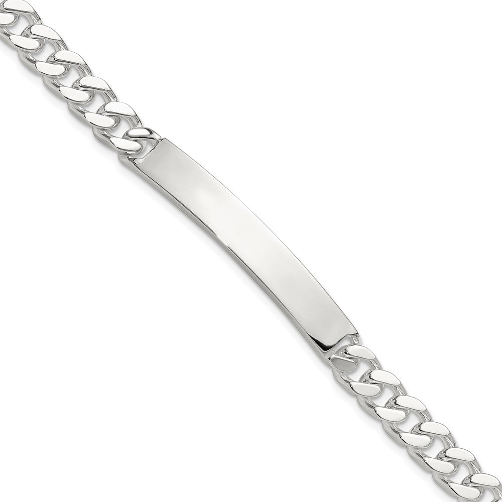 Sterling Silver 8in Curb ID Bracelet QID241-8