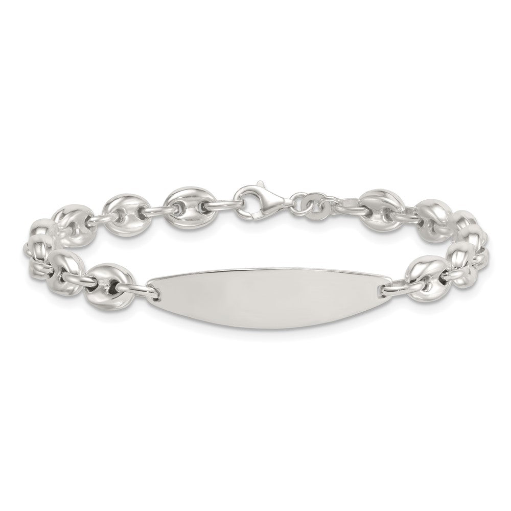 Sterling Silver Polished 6.25mm Mariner/Anchor Link 7.25 Inch ID Bracelet QID264-7.25
