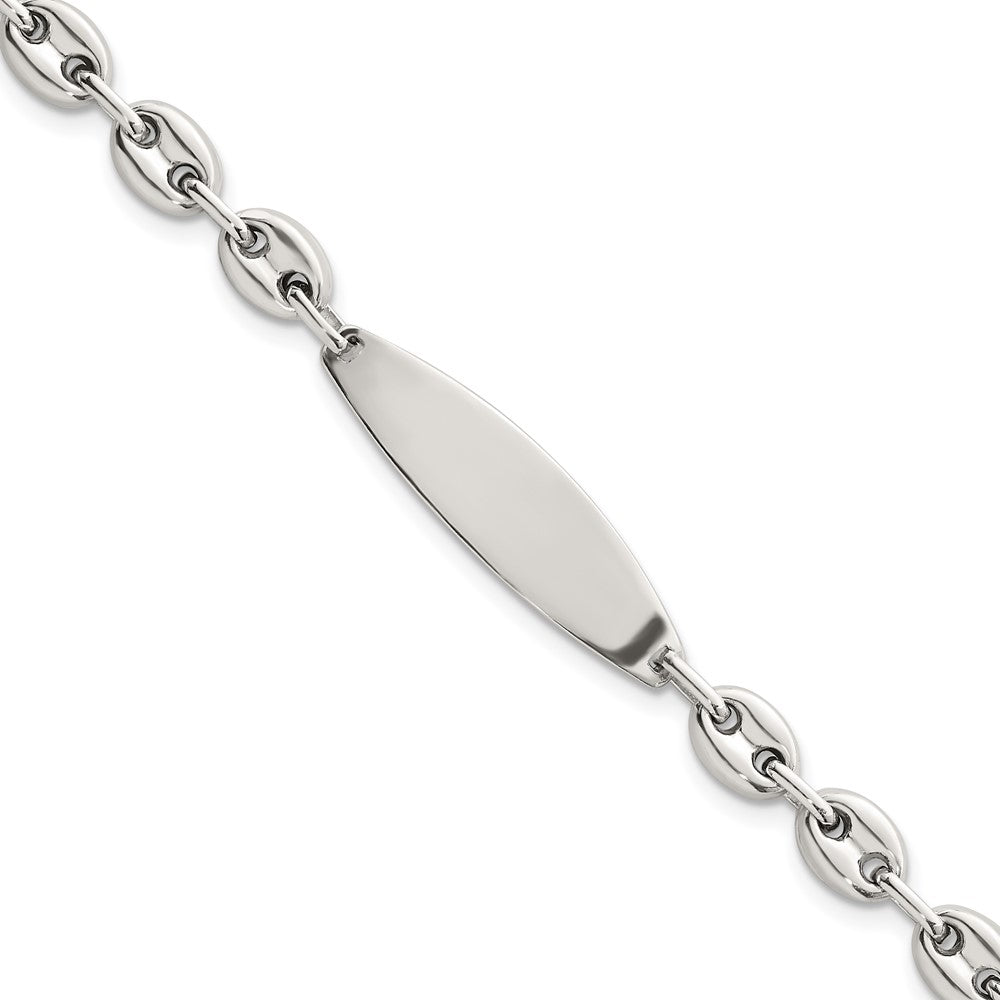 Sterling Silver Polished 6.25mm Mariner/Anchor Link 7.25 Inch ID Bracelet QID264-7.25