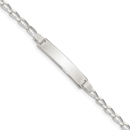 Sterling Silver Children's ID Bracelet QID30-6