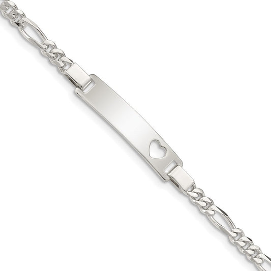 Sterling Silver Baby ID Bracelet QID42-6