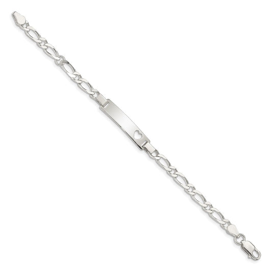 Sterling Silver Baby ID 6 IN Bracelet QID43-6