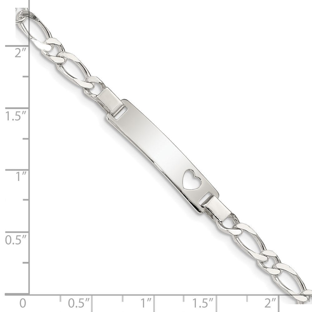 Sterling Silver Baby ID 6 IN Bracelet QID43-6