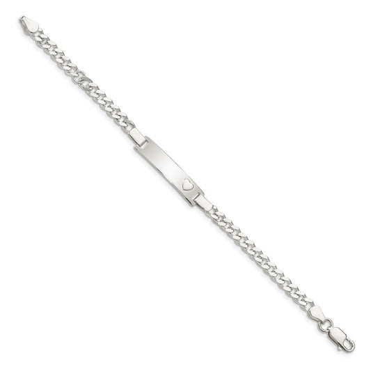 Sterling Silver Baby ID Bracelet QID49-6