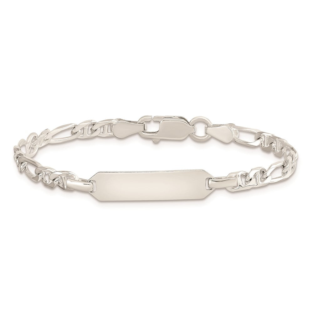 Sterling Silver Childrens ID Anchor 5in Plus 1in EXT Link Bracelet QID58-6