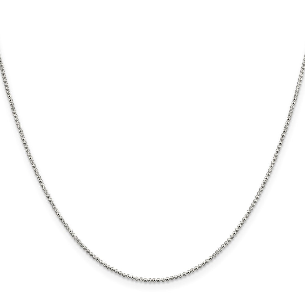 Sterling Silver 1.25mm Beaded ChainQK80